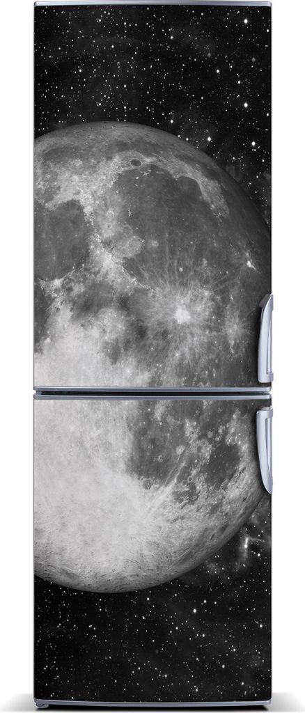 Tulup Kühlschrankdekoration - Magnetmatte - 70 cm x 190 cm - Magnet auf dem Kühlschrank - Mond