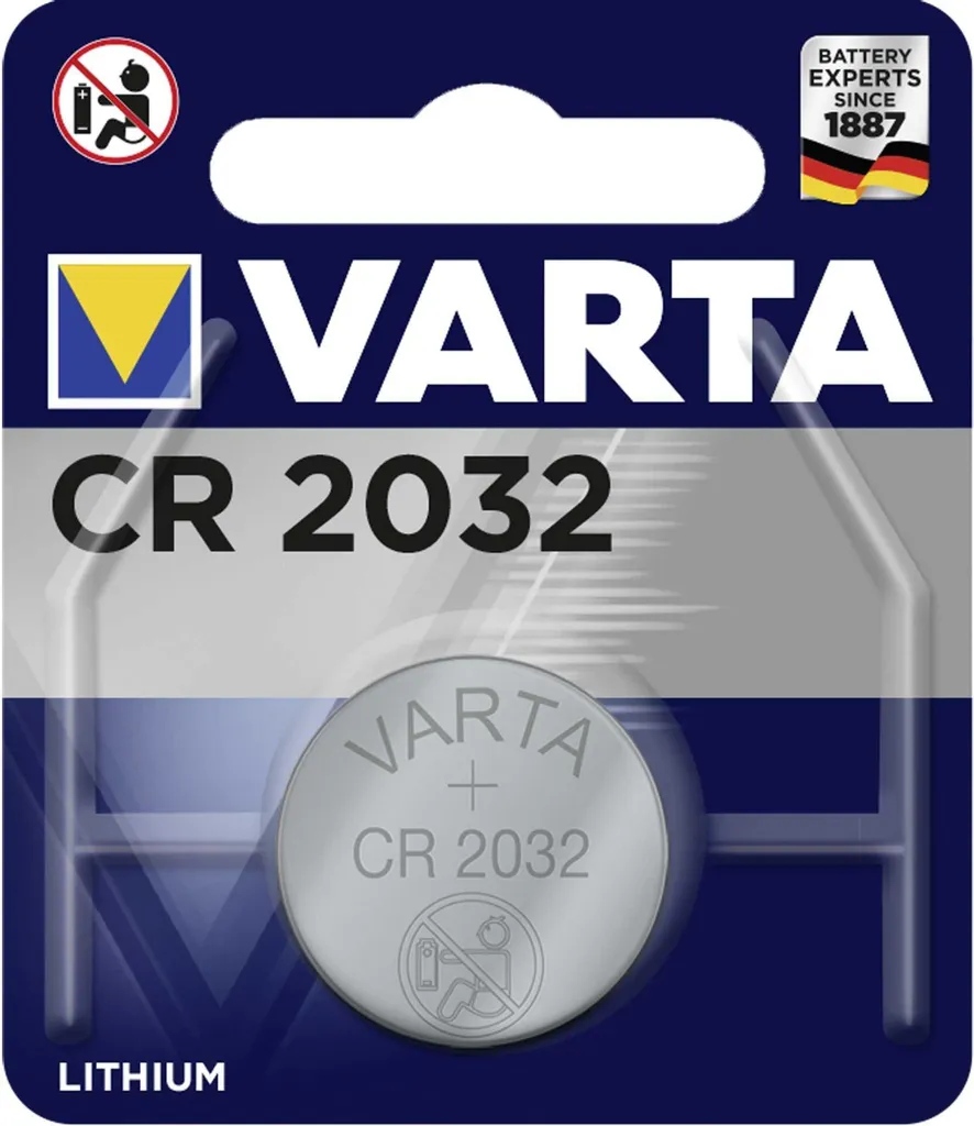 Batteries Boutons CR 2032 Varta 3V pour Télécommandes et Domotique 100x