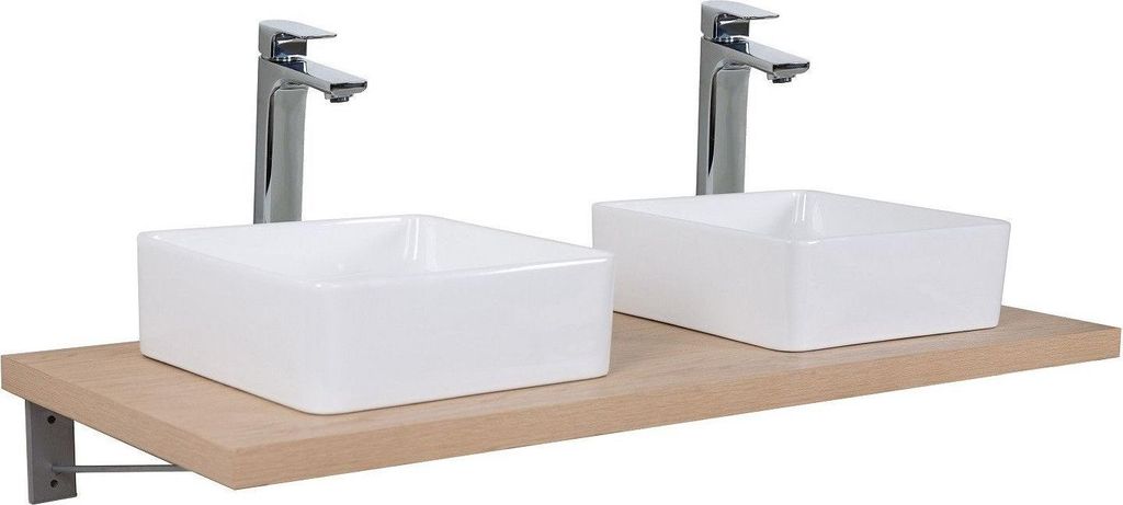 Hängende Waschtischplatte für Waschbecken - 120 cm - Dicke 3,8 cm WILL