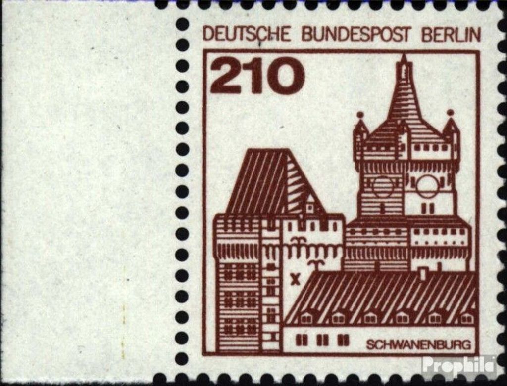 Briefmarken Berlin (West) 1978 Mi 589 Seitenrandstück postfrisch Burgen und Schlösser