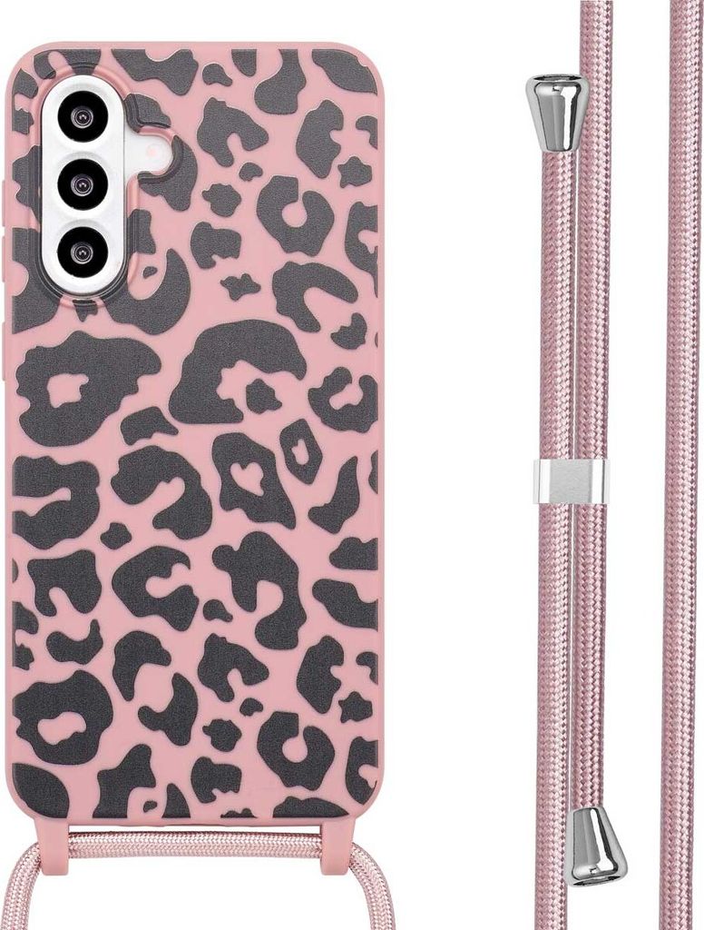 imoshion SilikonHülle design mit Band Samsung Galaxy A36 / A56 - Animal Pink