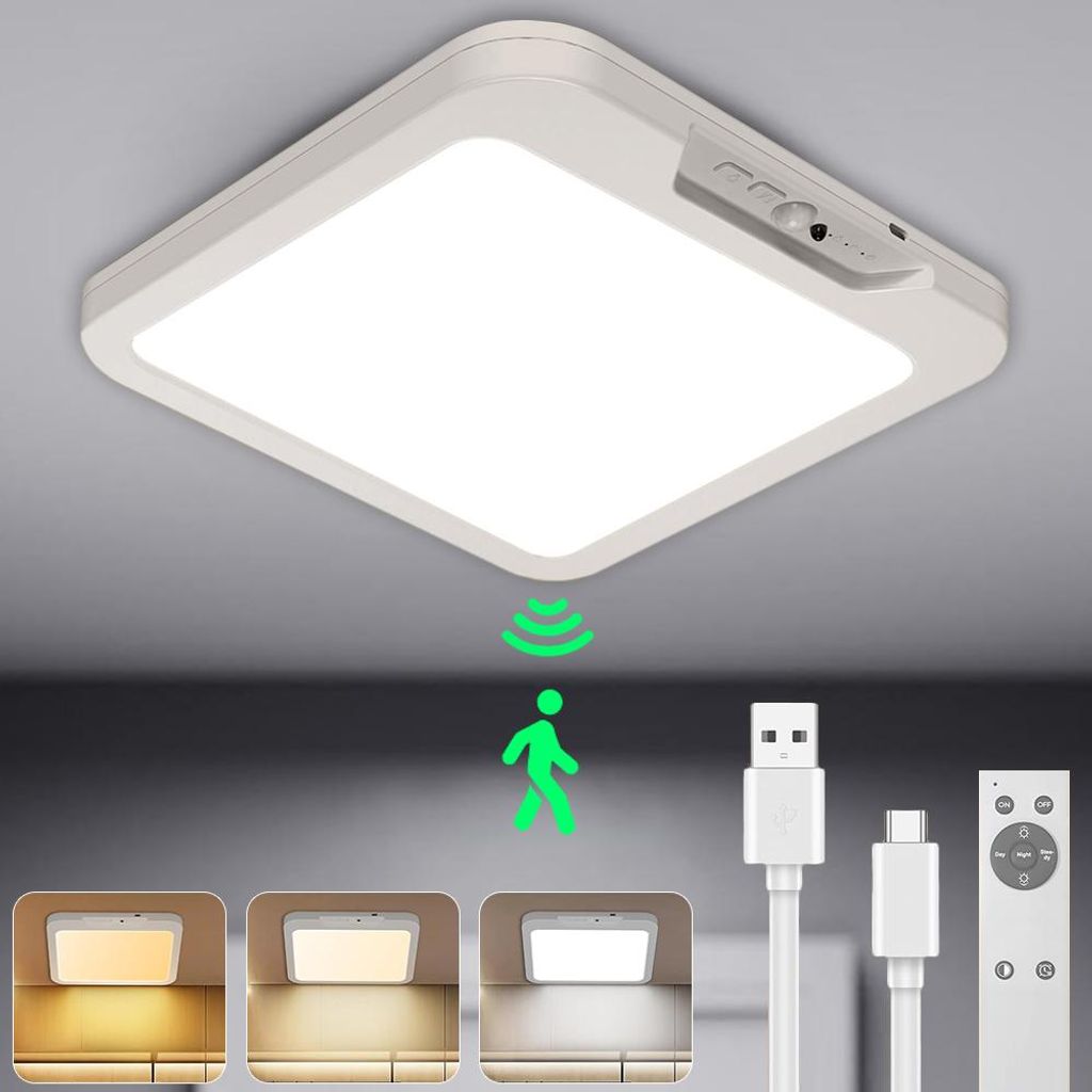 Lampe de plafond à Led avec détecteur de mouvement Image du produit 