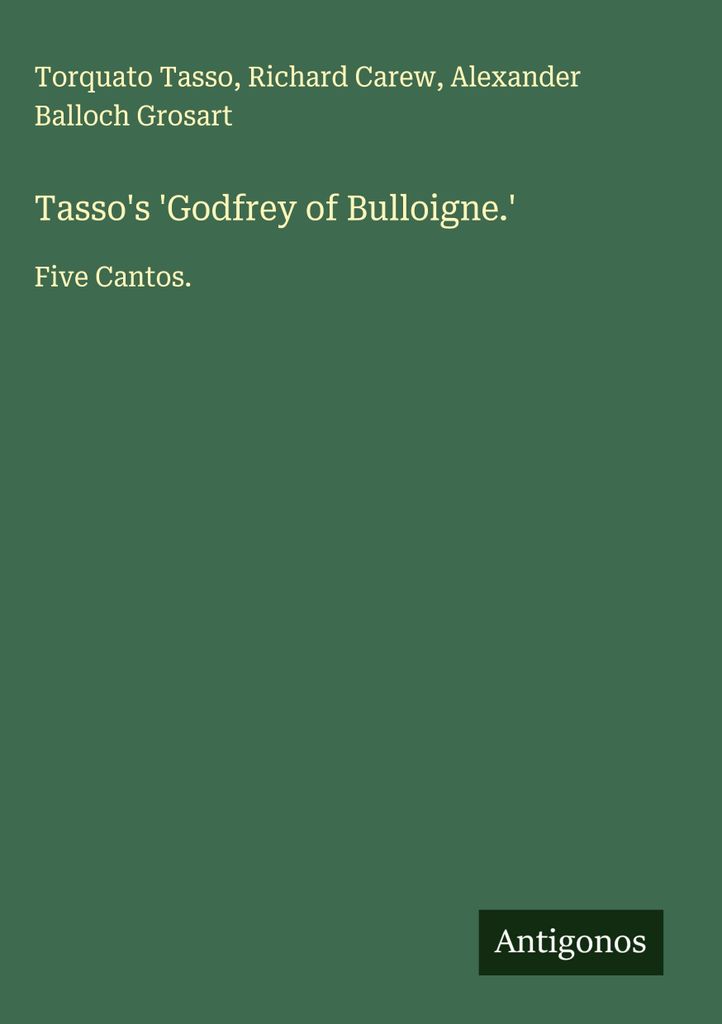 Tassos "Godfrey of Bulloigne"