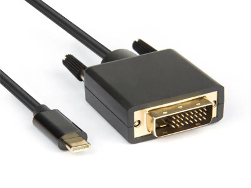 Câble adaptateur USB-C vers DVI 2 mètres Hamlet pour moniteur externe