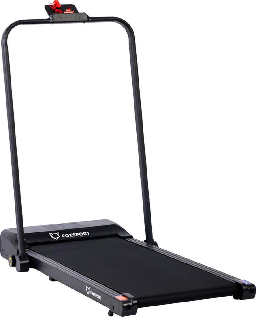 FOXSPORT Elektrisches Laufband, Klappbares Laufband für Zuhause bis 10 km/h, Walking Pad Laufband mit Fernbedienung, LCD-Display und Tablet Holder