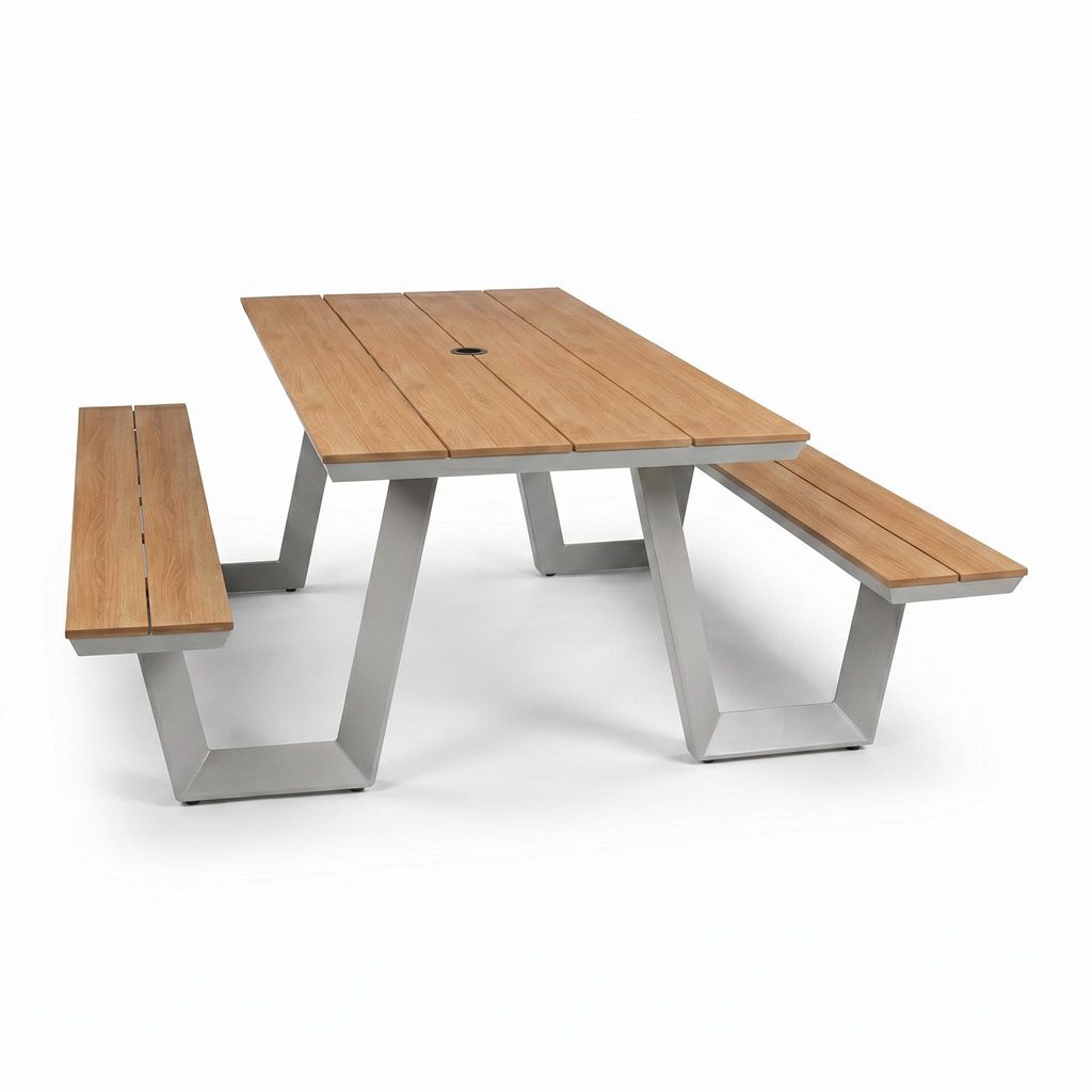 Picknicktisch Coffee Bay | Champagner | Aluminium & Tecon Produktbild 