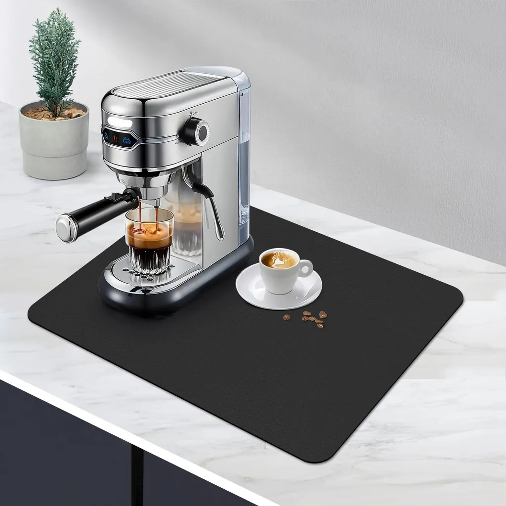 Tapis de séchage antidérapant en microfibre pour vaisselle et évier