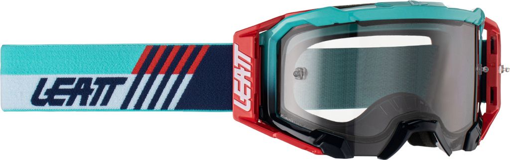 Velocity 5.5 Goggle Aqua Light Grey 58% - Rot/Blau/Blaues Glas Geräuchert Mirror Grey