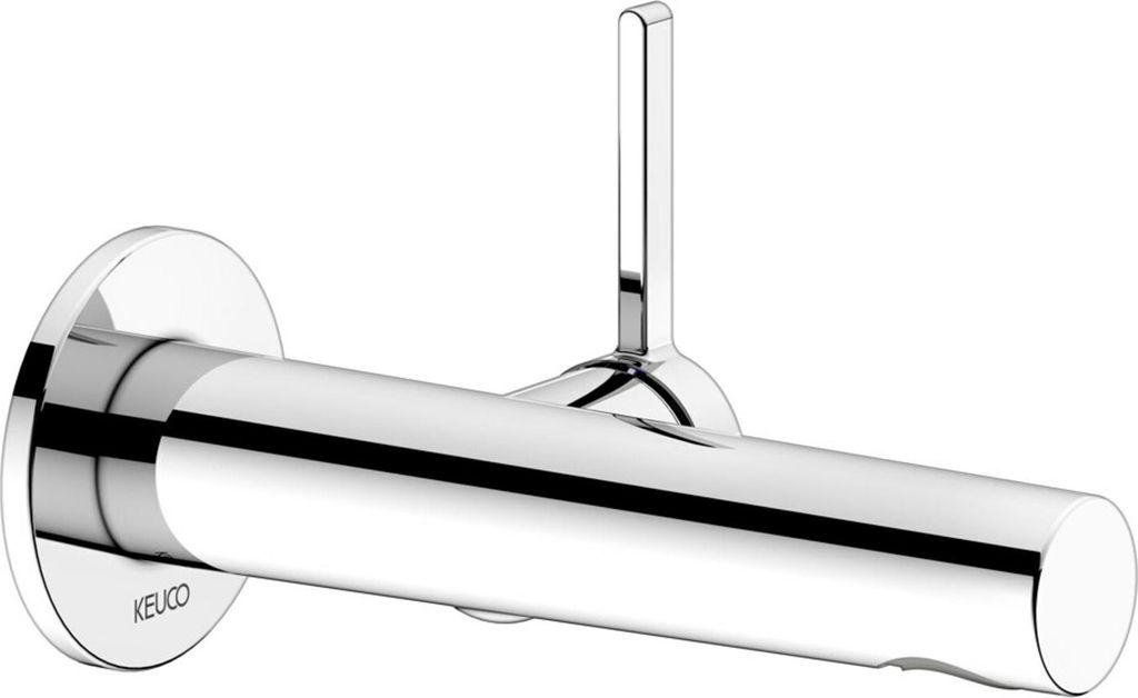 KEUCO EDITION 400 Einhebel-Waschtischmischer, UP für Wandmontage, Ausladung 165mm, 51516010101