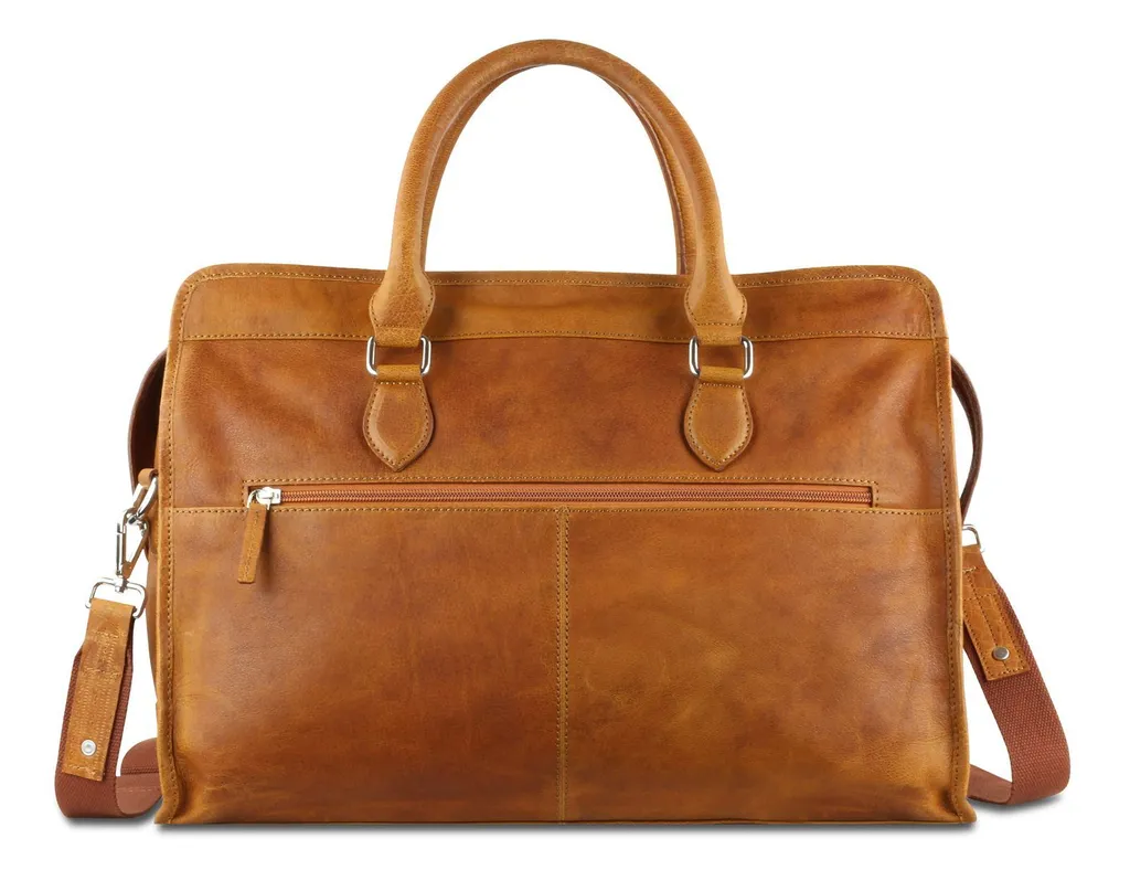 Sac de voyage cuir Cognac idéal pour vos week-ends Bristol Don Pietro
