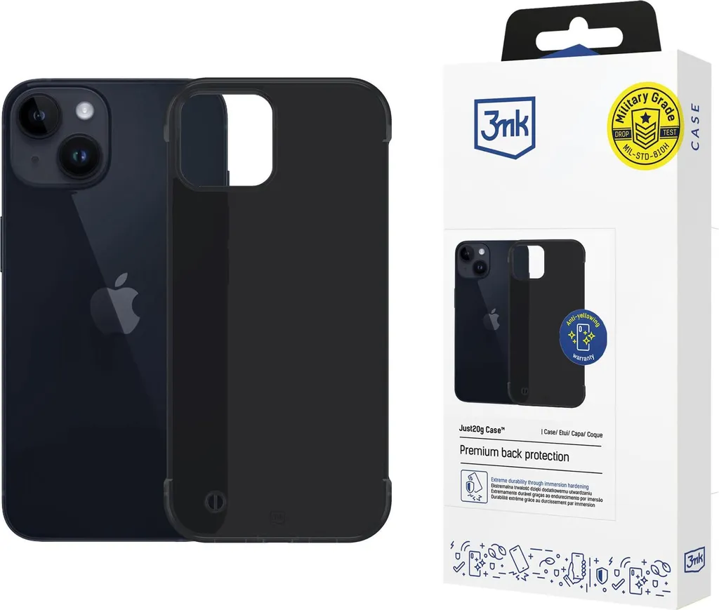 3mk Just20G Matt iPhone 15: L'eleganza Opaca che non pesa nulla