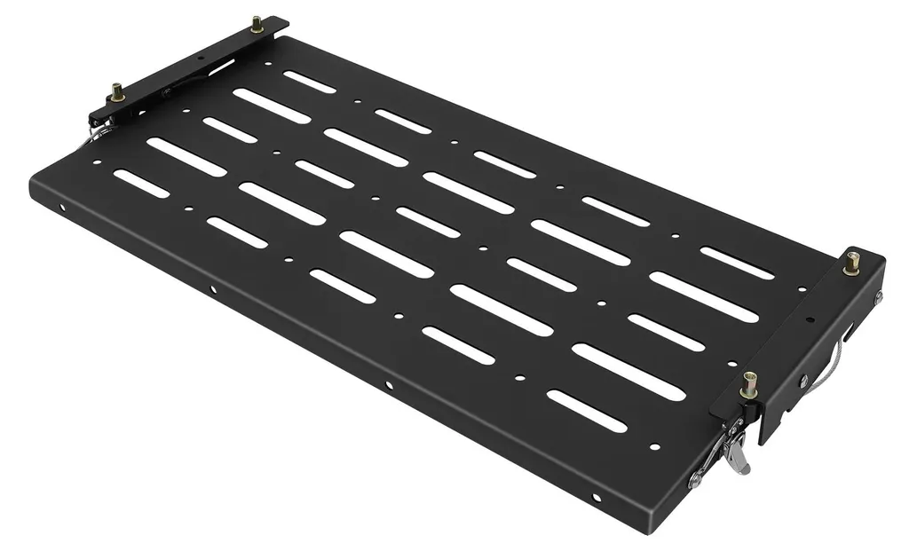 Table pliable robuste et transportable, plateau noir haute résistance 180cm