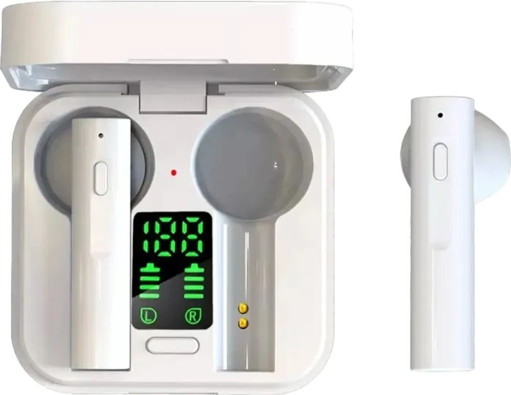 Denver TWS-62 Écouteurs Bluetooth Blancs avec Micro et Commandes Tactiles - 2