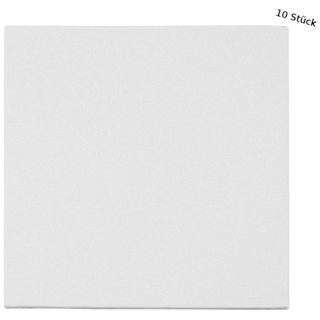 Creativ Company - Leinwandtafel, 20x20 cm, 10 Stück. Produktbild 