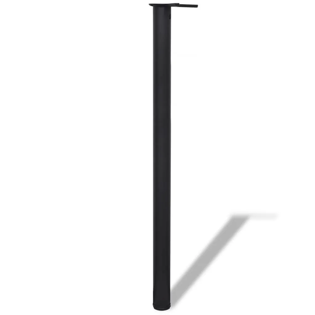 Set 4 Piedi Tavolo Bar 110cm SYFAX Neri - Regolabili e Robusti