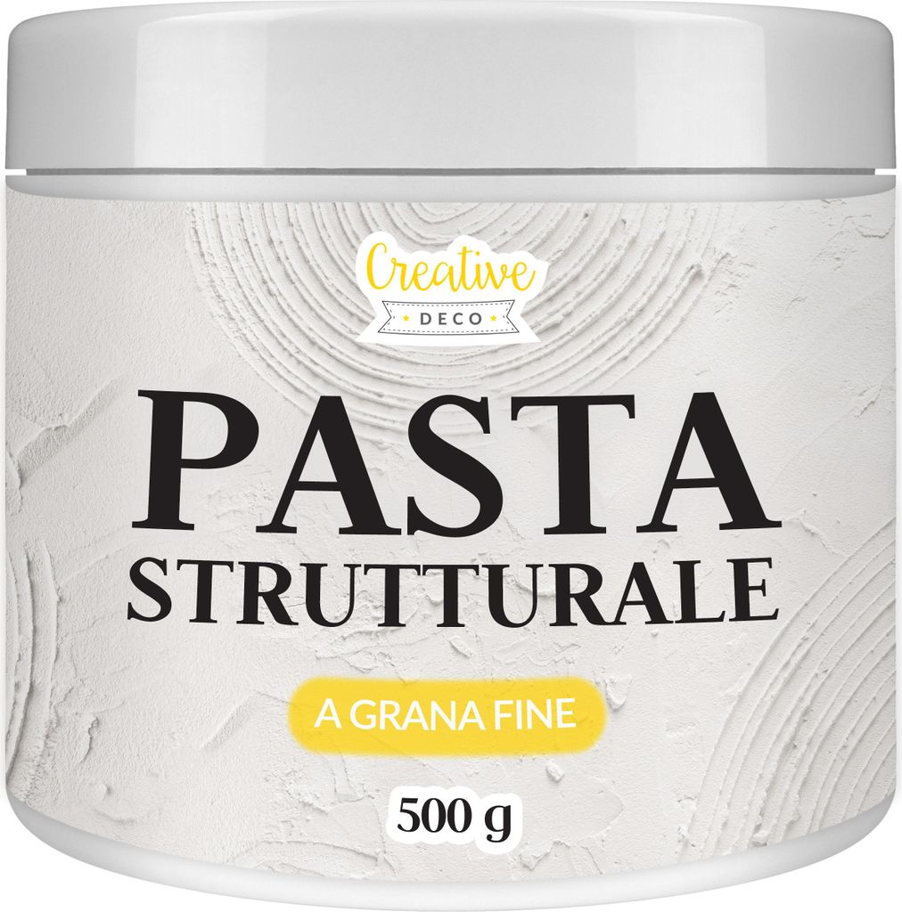 Creative Deco Pasta Strutturale a Grana Fine 500g Bianca Immagine del prodotto 