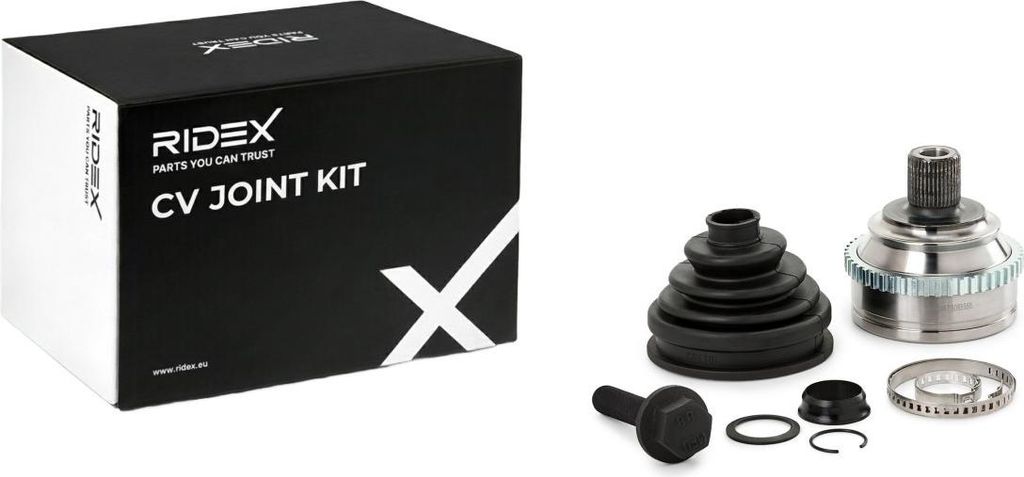 RIDEX Gelenksatz Antriebswelle Vorne Radseitig für VW Transporter IV Bus (70B, 70C, 7DB, 7DK, 70J, 70K, 7DC, 7DJ) 5J0024