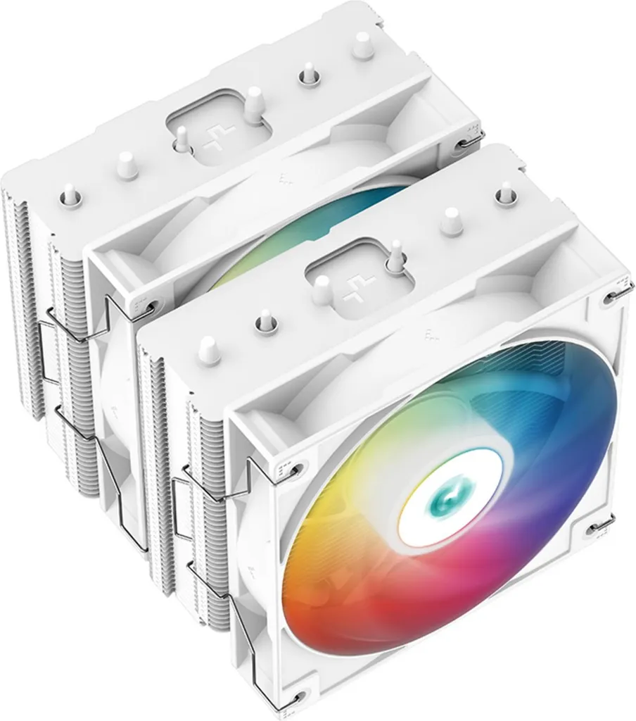 Ventirad Gamer DeepCool AG620 WH ARGB Blanc Idéal pour Overclocking et Jeu - 3