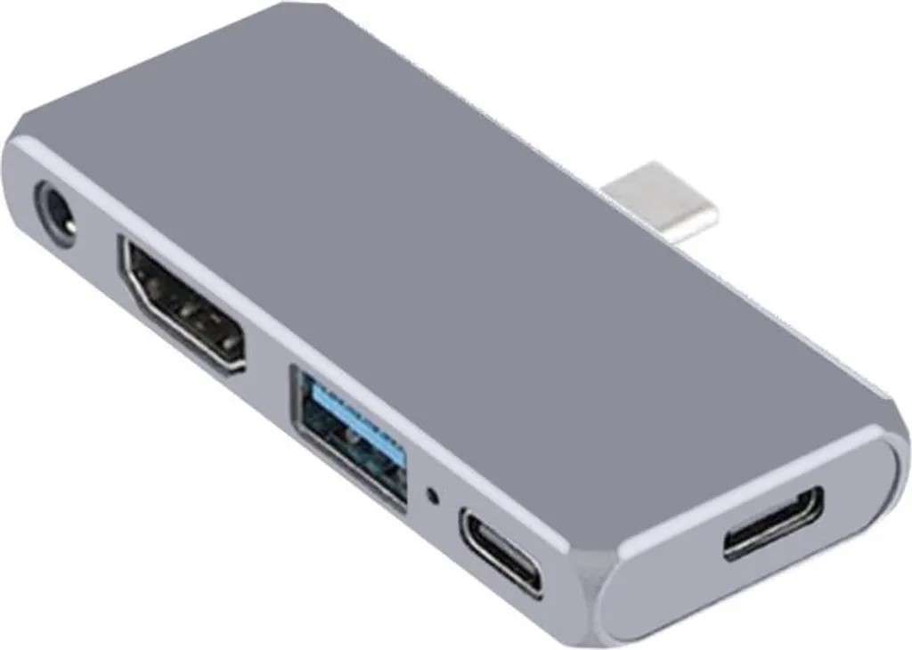 Hub Multiport USB-C vers HDMI, USB 3.0, Jack 3.5mm et Charge USB-C