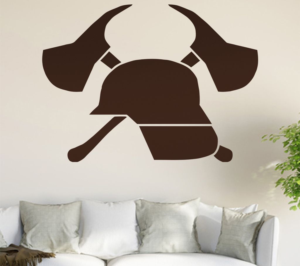 Feuerwehr Wandtattoo in 6 Größen - Wandaufkleber Wall Sticker - Dekoration, Küche, Wohnzimmer, Schlafzimmer, Badezimmer
