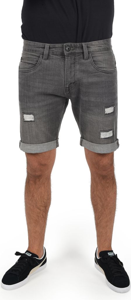INDICODE IDHallow Herren Jeans Shorts Kurze Denim Hose mit Destroyed-Optik und Stretch