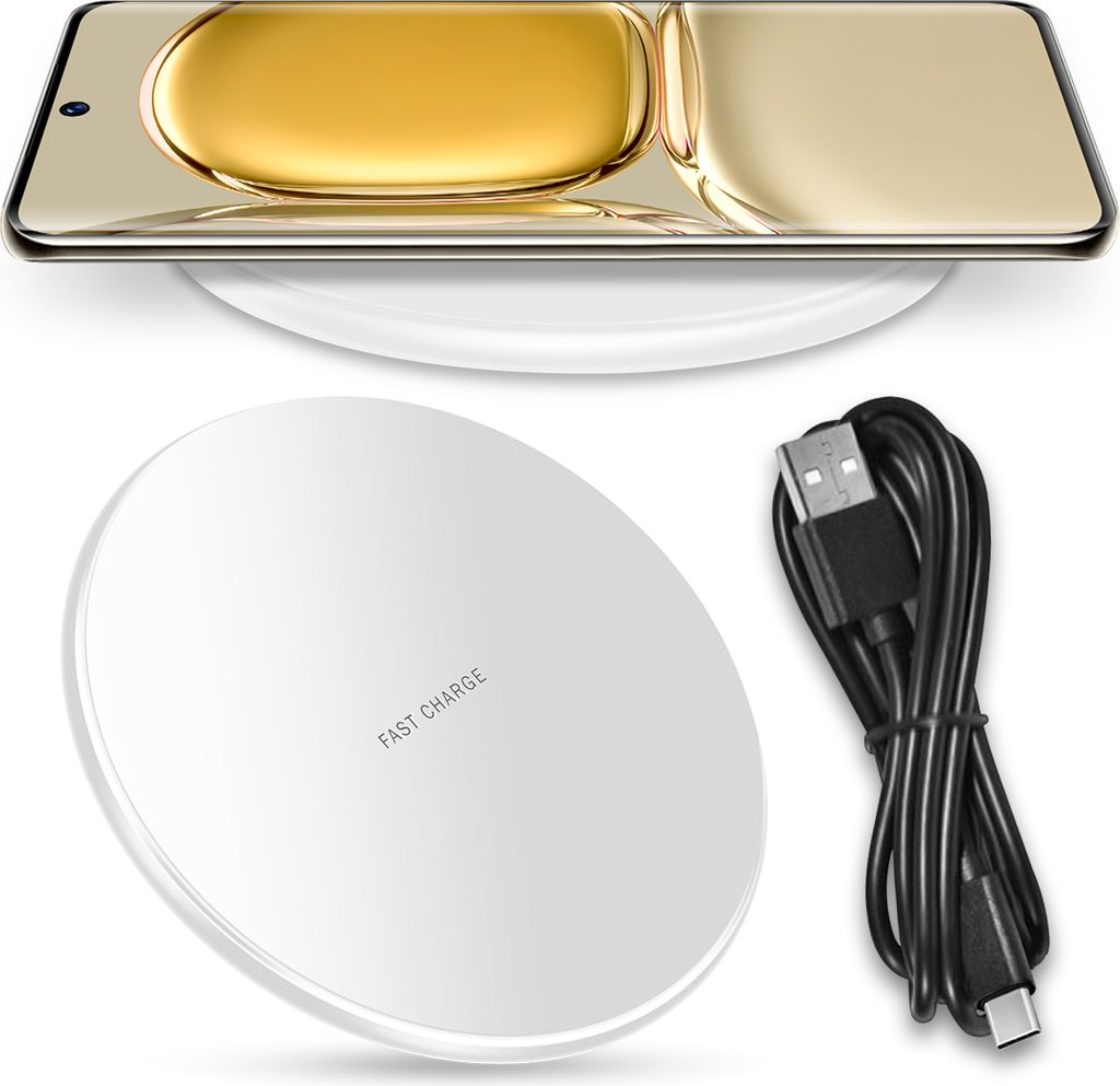 Wireless QI Charger 15W Huawei P50 P40 P30 Pro Plus Induktive Schnellladestation