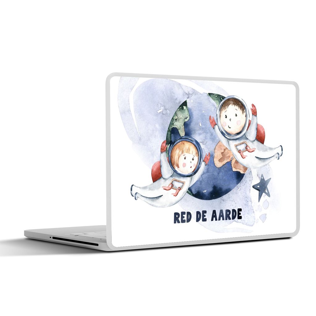 MuchoWow Laptop Aufkleber Sticker Cover Sprichwörter - 'Rette die Erde' - Zitate - Jungen - Mädchen - Kinder - Kinder 40x30 cm - Laptop Dekorat...