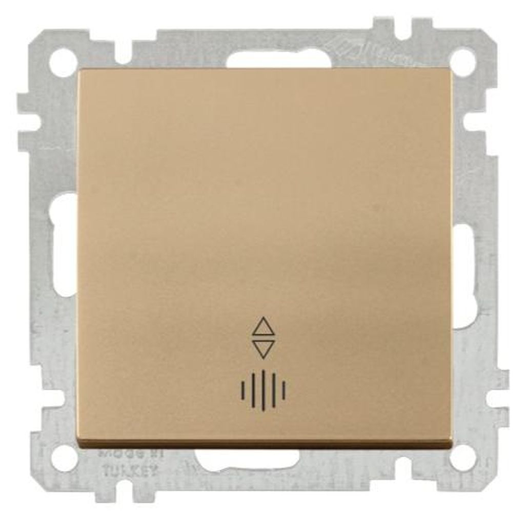 Kontrollwechselschalter Gold Optik – Unterputz IP20 für Innen – CANDELA