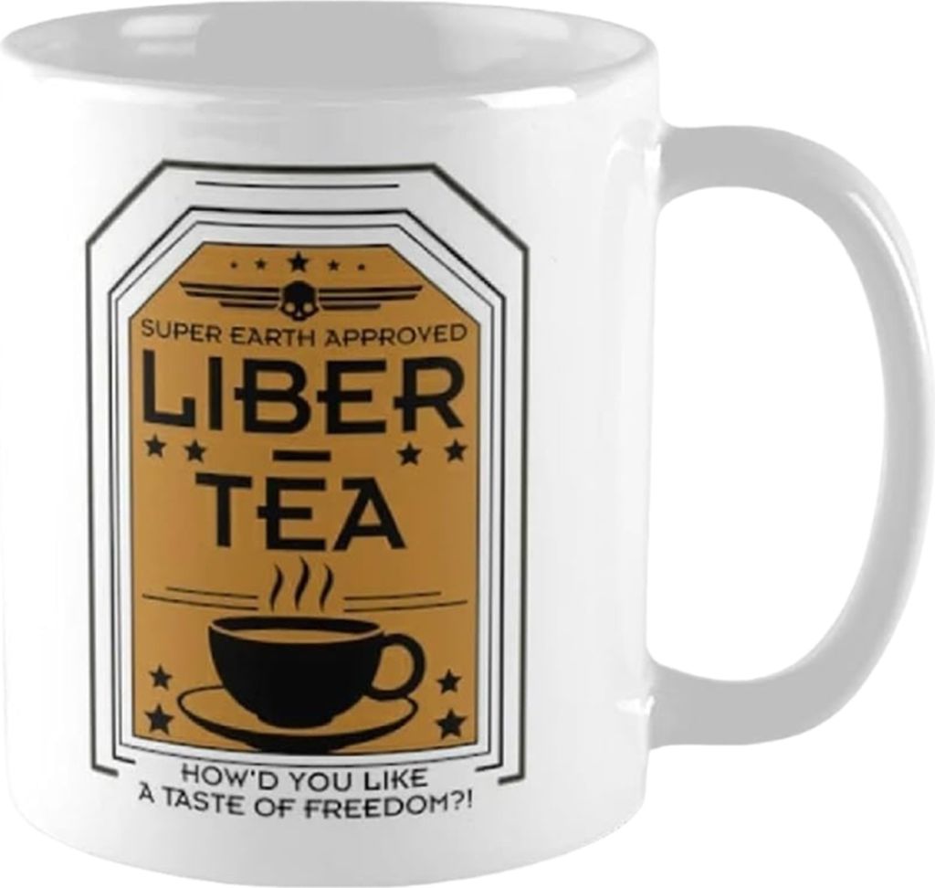 Keramikbecher für Helldivers 2, mikrowellen- und spülmaschinenfest, 325 ml (11 oz), Liber-Teetasse, lustige Kaffeetasse, Geschenk für Frauen und...