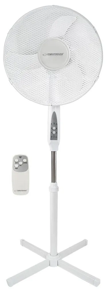 Ventilateur pied silencieux avec télécommande, pales 40cm, timer 7h