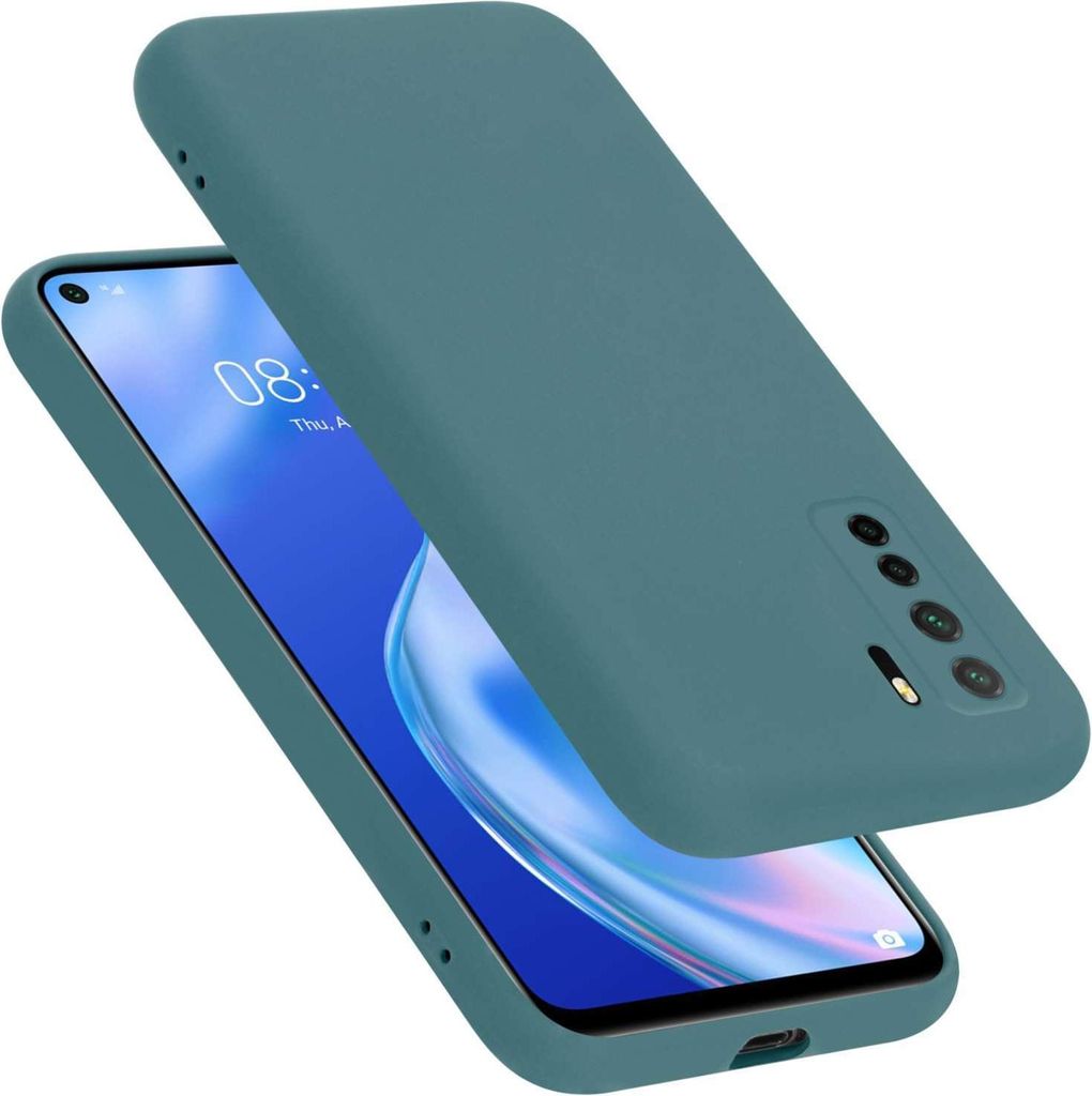 Cadorabo Hülle für Huawei P40 LITE 5G / NOVA 7 SE Hülle Silikon Handyhülle Case aus flüssigem Silikon, Kratzfeste und stoßfeste Schutzhülle ...