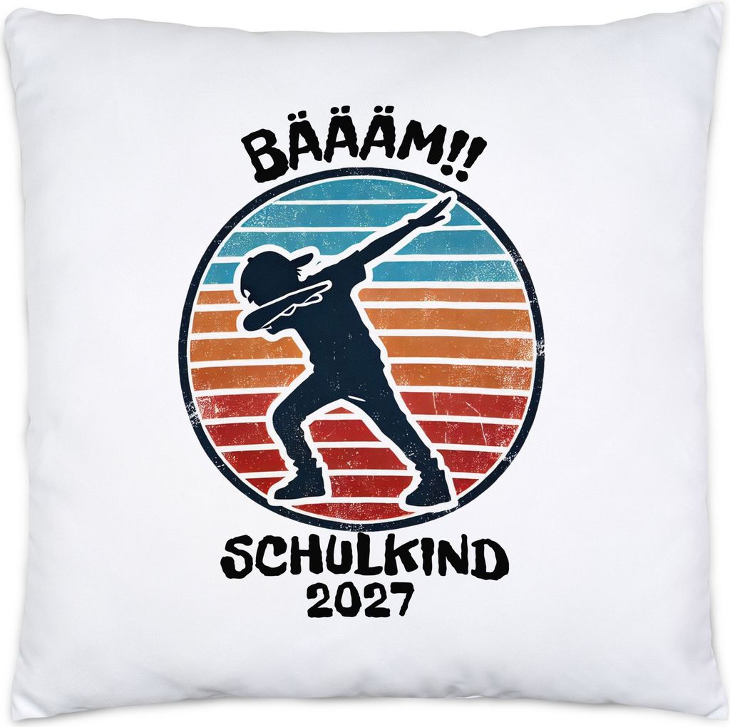Bääm! Schulkind 2027 Kissen Einschulung Geschenk Schulanfang Schule