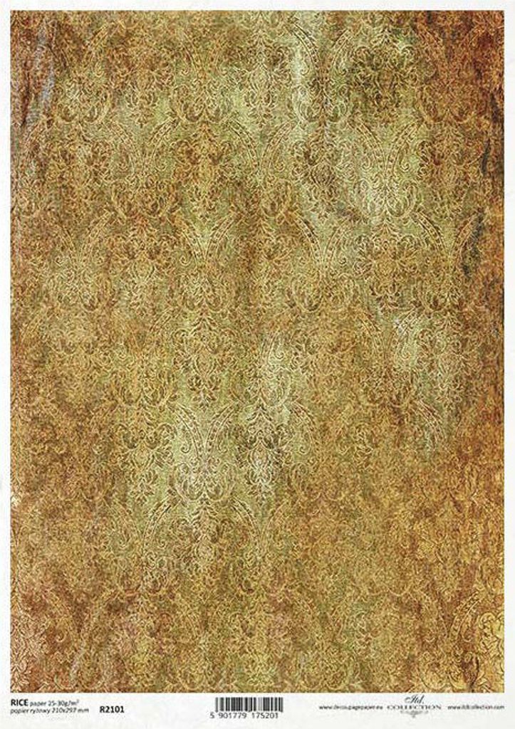 ITD Reispapier Decoupage Bastelpapier, Tapetenmotiv Damast Produktbild 