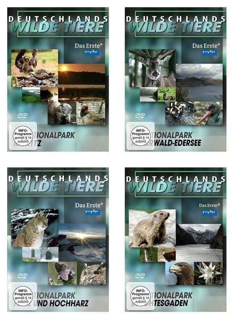 Deutschlands wilde Tiere - 4er Package