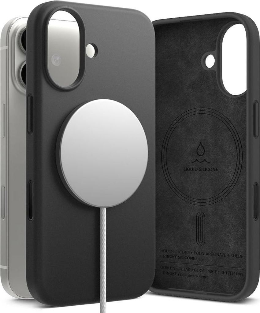 Ringke Silikon Magnetische magnetisch Hülle Kompatibel mit iPhone 17 Lila