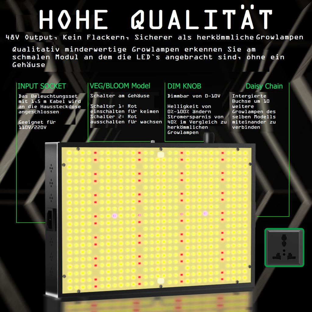 JUNG Gewächshaus Growbox Komplettset Anzuchtset + Zuchtzelt Produktbild 12