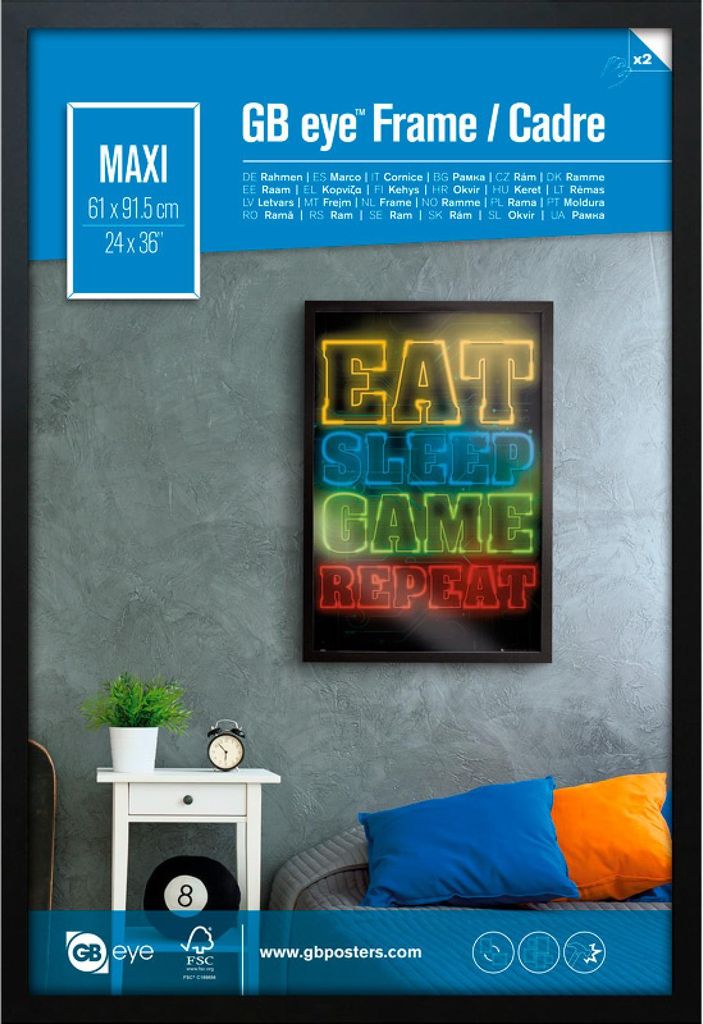 GBEYE - MDF černý rám® - Maxi - 61 x 91,5 cm Obrázek produktu 
