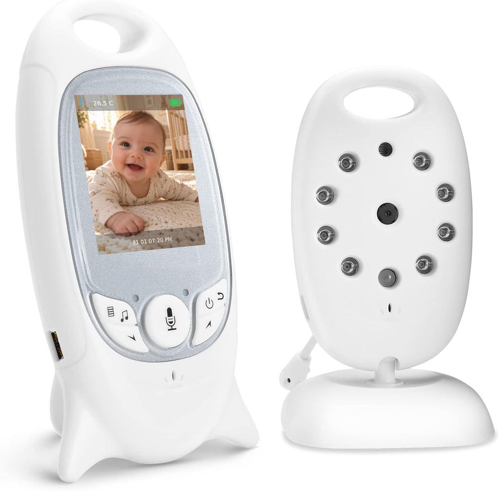Babyphone mit Kamera, Babyfon mit Kamera 2 Zoll Video Baby Produktbild 