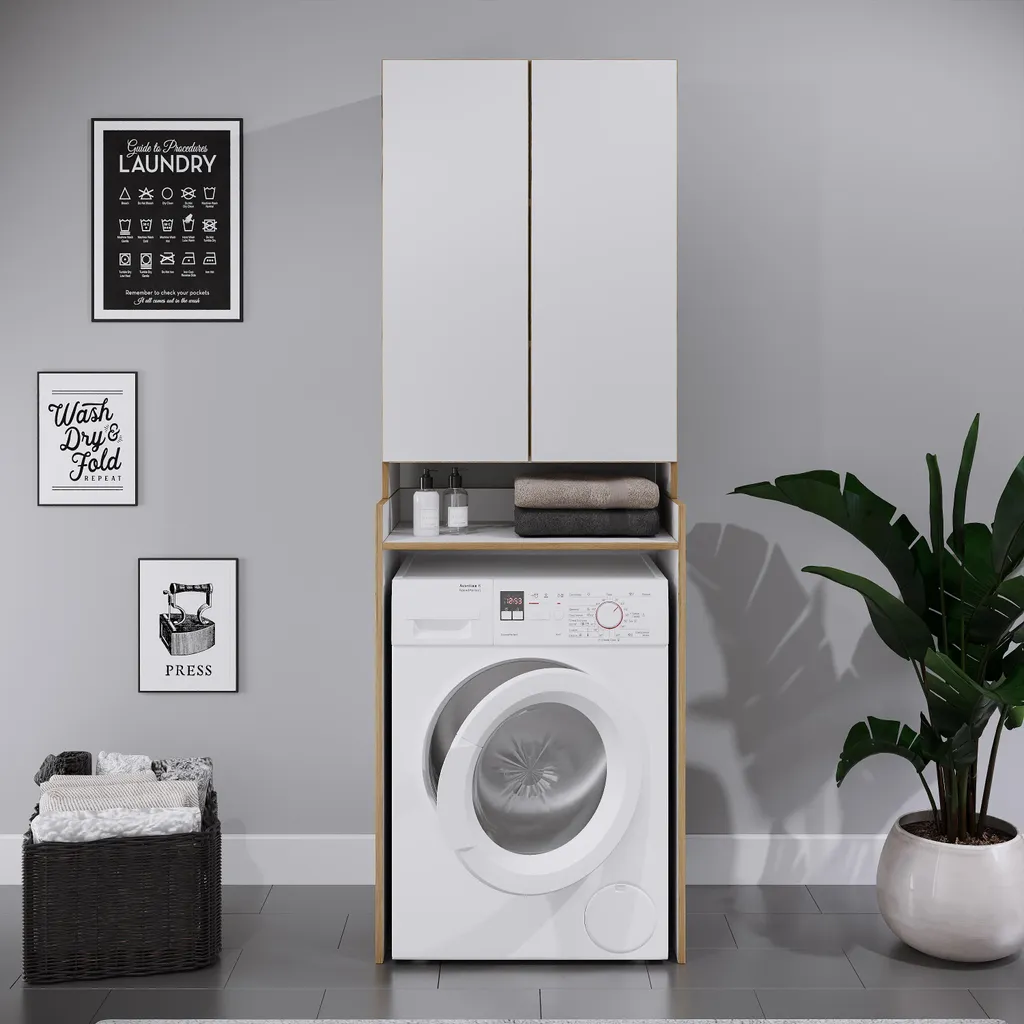 Meuble TV Long 200cm VCM - Solution Rangement Large pour Salon Encombré