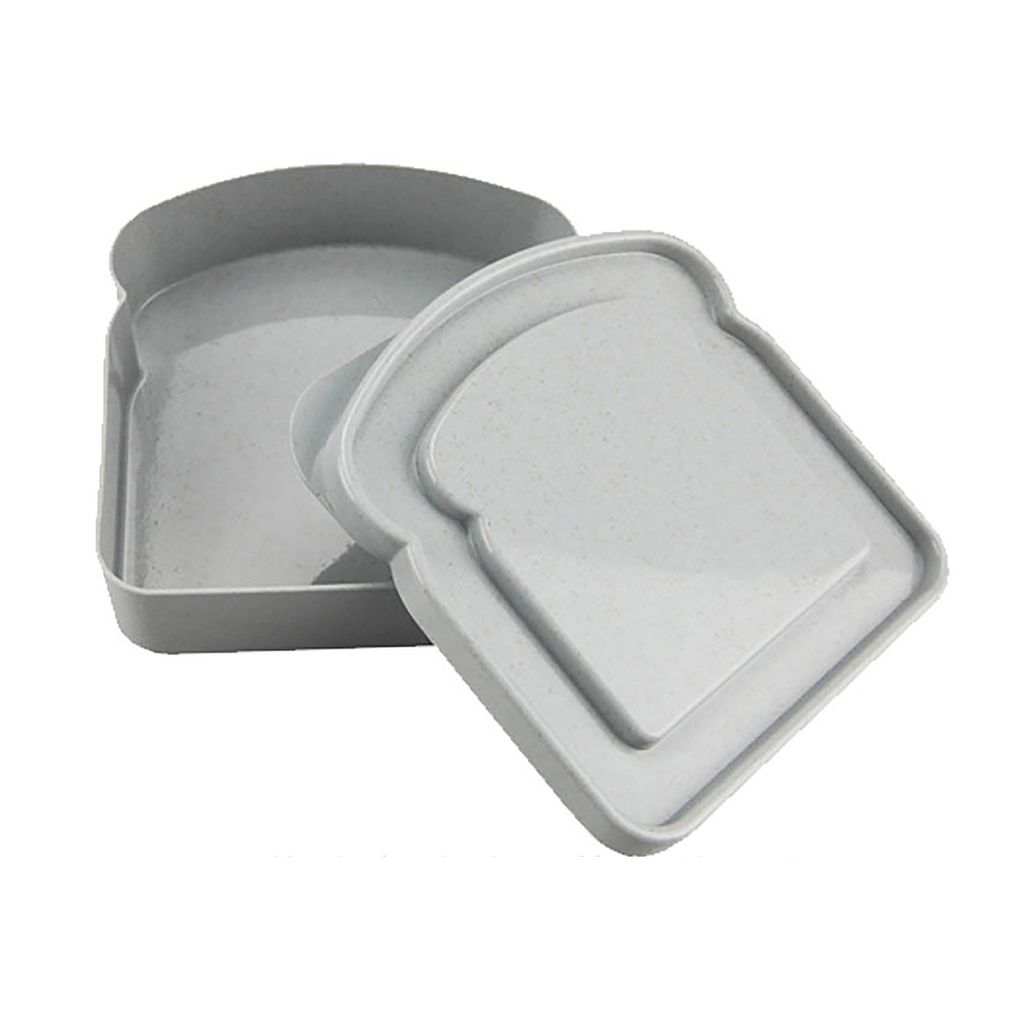 Bento-Box mit Deckel, feuchtigkeitsbeständig, leicht zu reinigen, Toastform, tragbar, Aufbewahrungsbox für Sandwiches, Lebensmittel, für den tä...