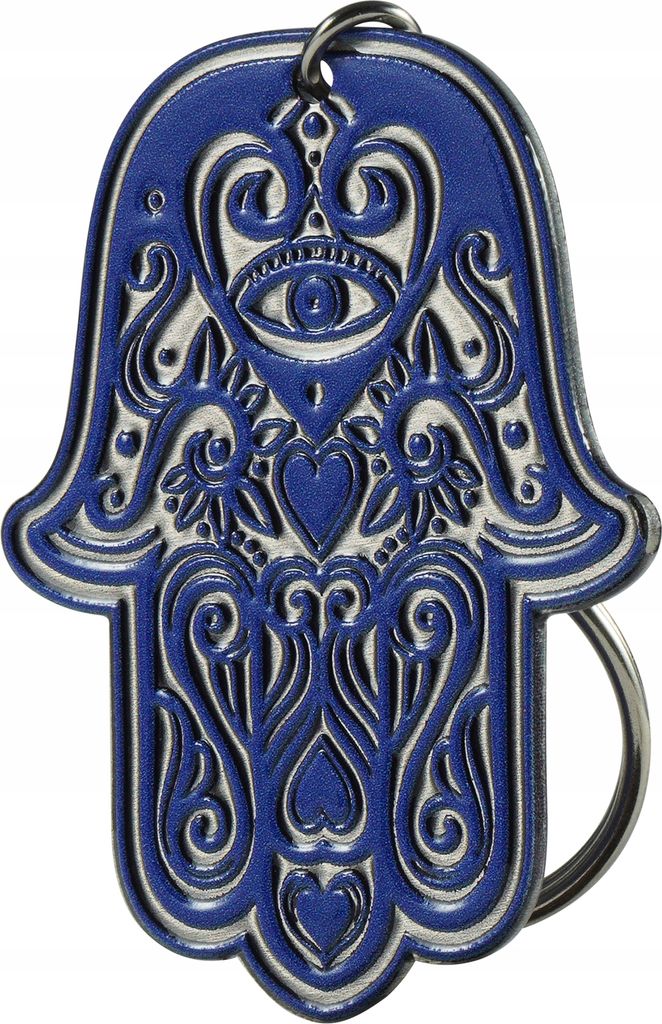 KADAX Schlüsselanhänger, Hamsa Design, Anhänger aus Stahl, Produktbild 