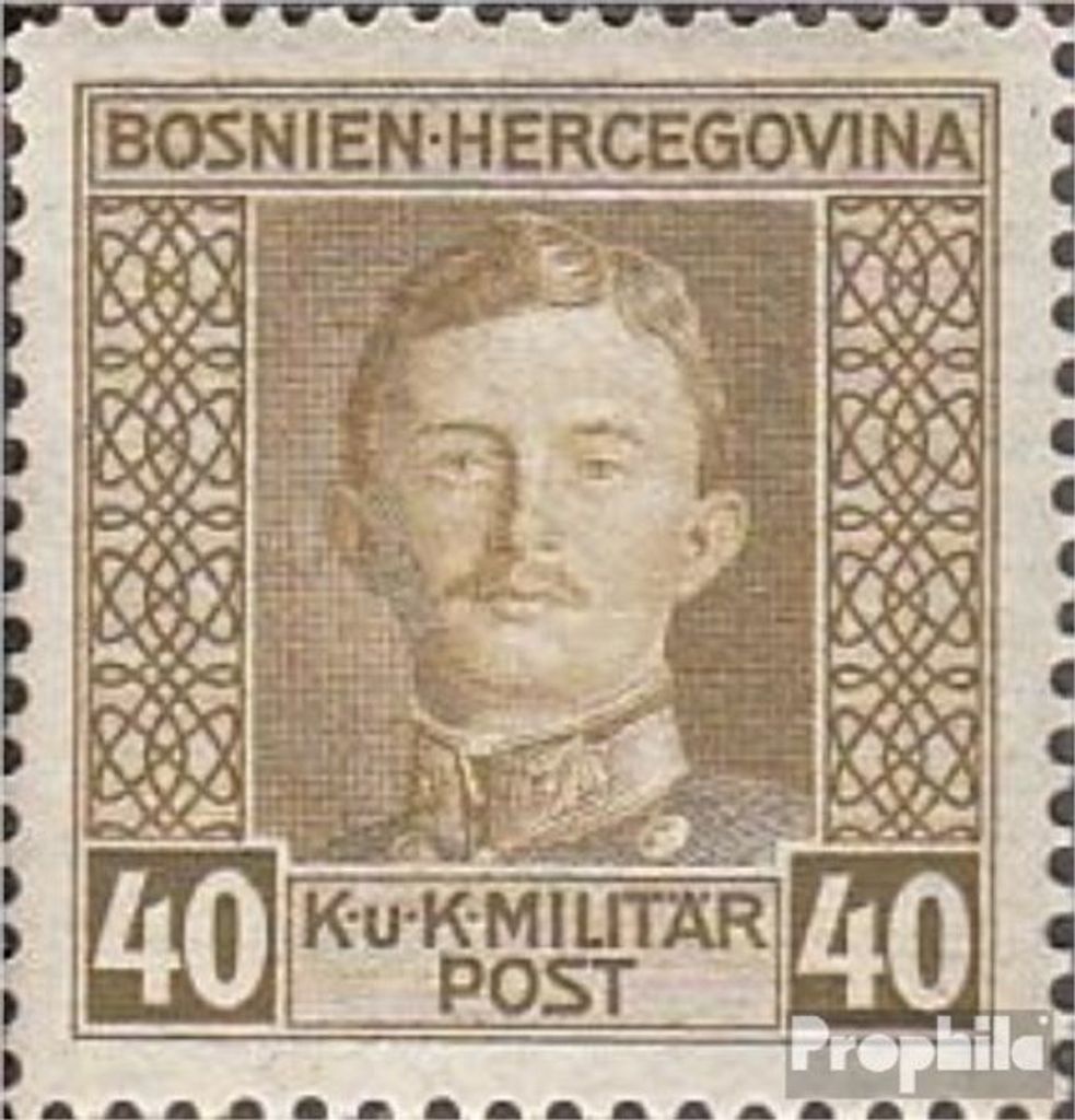 Briefmarken Österr.-Bosnien-Herzeg. 1917 Mi 133 postfrisch Karl I.