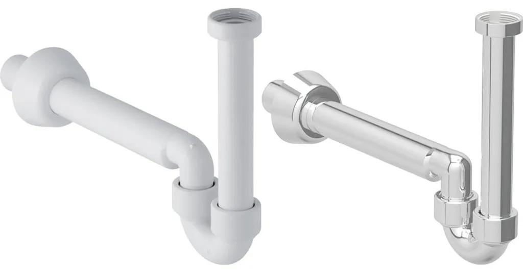 Siphon bidet orientable Ø 40 pour rénovation salle de bain - Pose facile