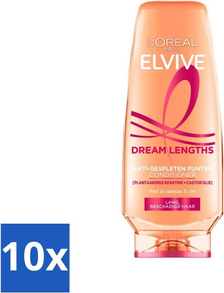 L'Oréal Elvive Dream Lengths Conditioner 200 ml - Vorteilspack - 10 Stücke
