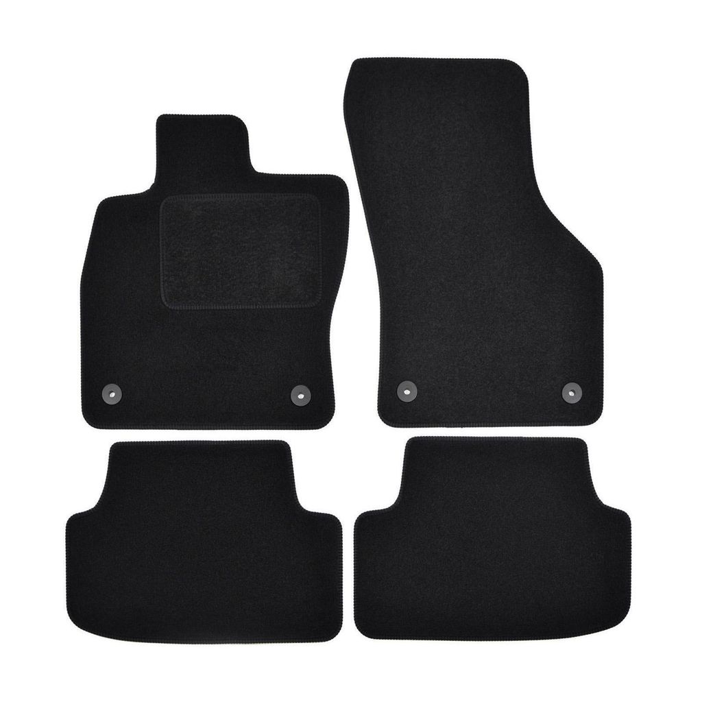 Tapis De Sol Noir Velours Pour Audi A3 8V 2013-2020 4pcs, Image du produit 