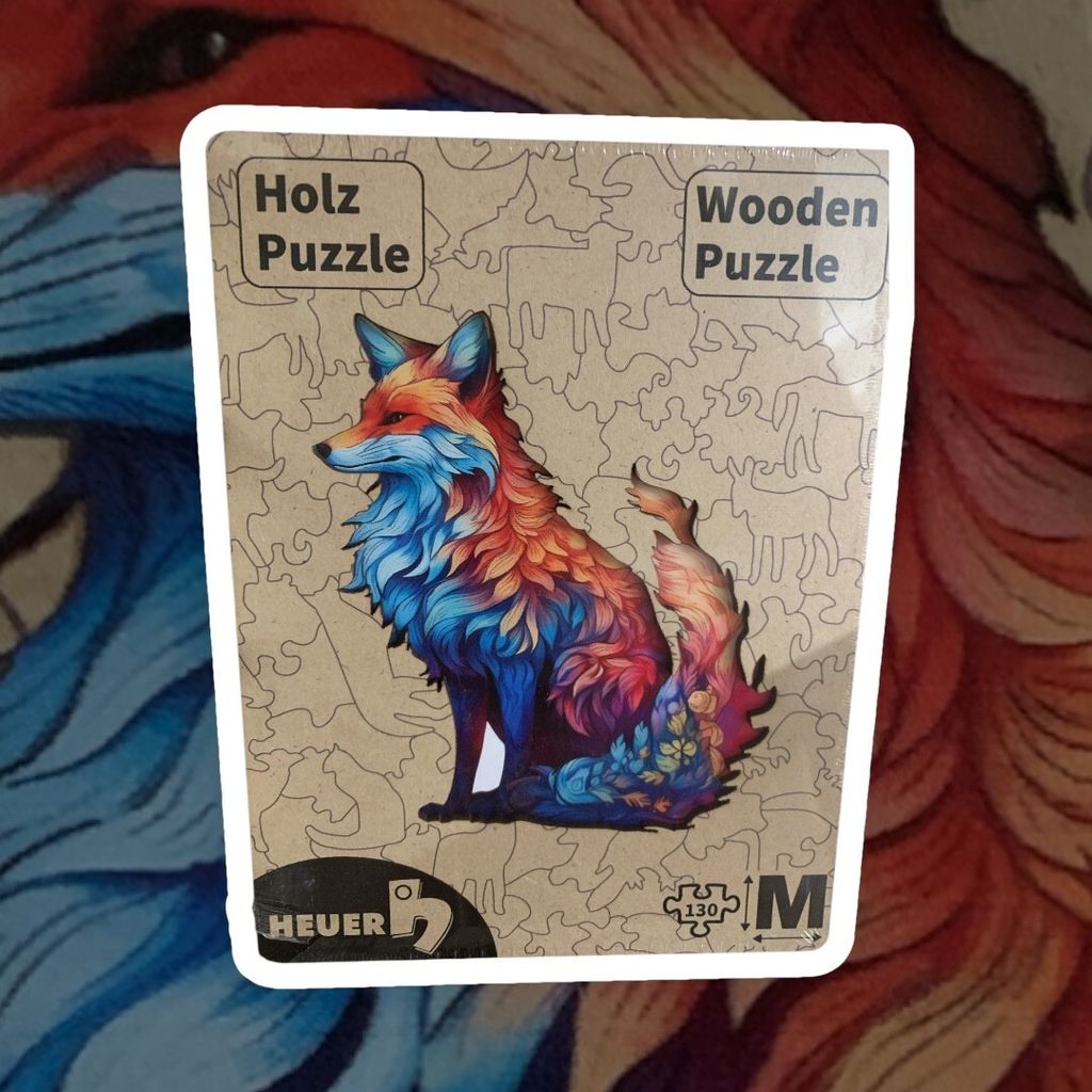 Creative-Art Wooden-Puzzle Holzpuzzle HEUER Motiv: Fuchs, 130 Teile, M