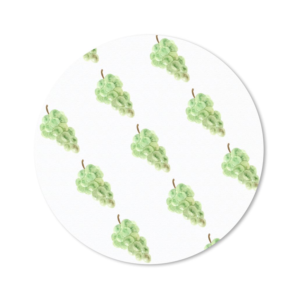 MuchoWow Mauspad Mousepad Weintrauben - Aquarell - Muster 30x30 cm - Mousepads - Maus Mat - Pad - Mausunterlage - Tischunterlage - Schreibtischma...
