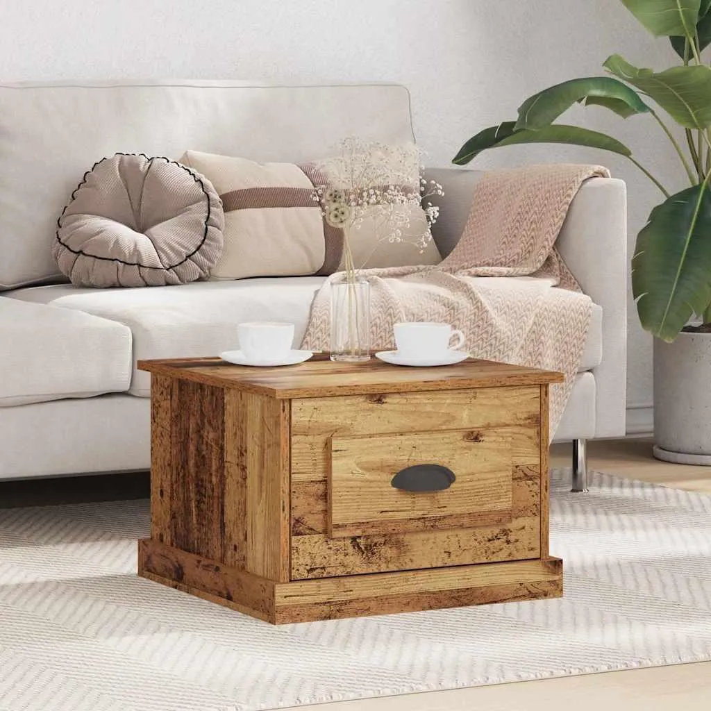 Offerta Tavolino Maison Exclusive Legno Antico 50x50x35 con Cassetti