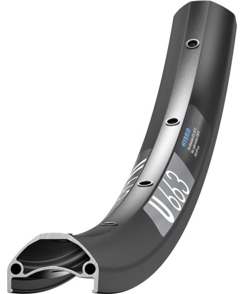 Jante DT Swiss U 663 (622-30) 36 trous, noire (28-29) Image du produit 