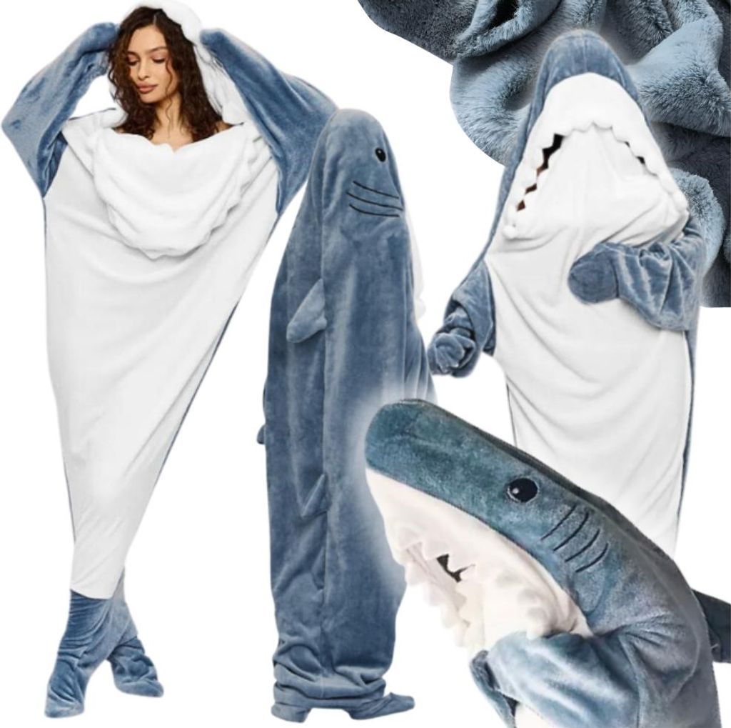 Coperta squalo sacco a pelo costume squalo regalo bel Immagine del prodotto 